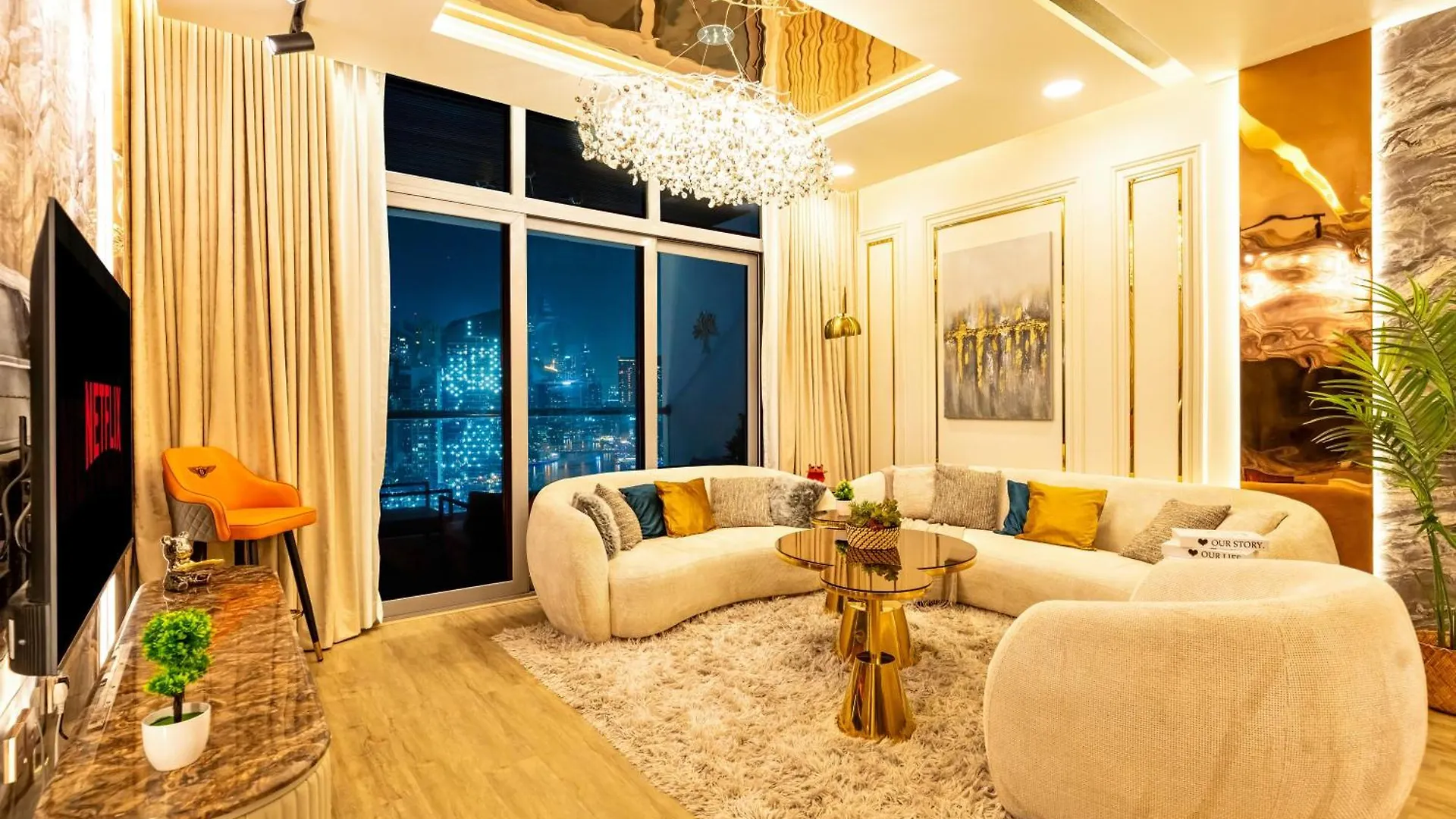 Apartmán Elite Waterfront 3Br Haven With Marina And Sea Views Dubaj